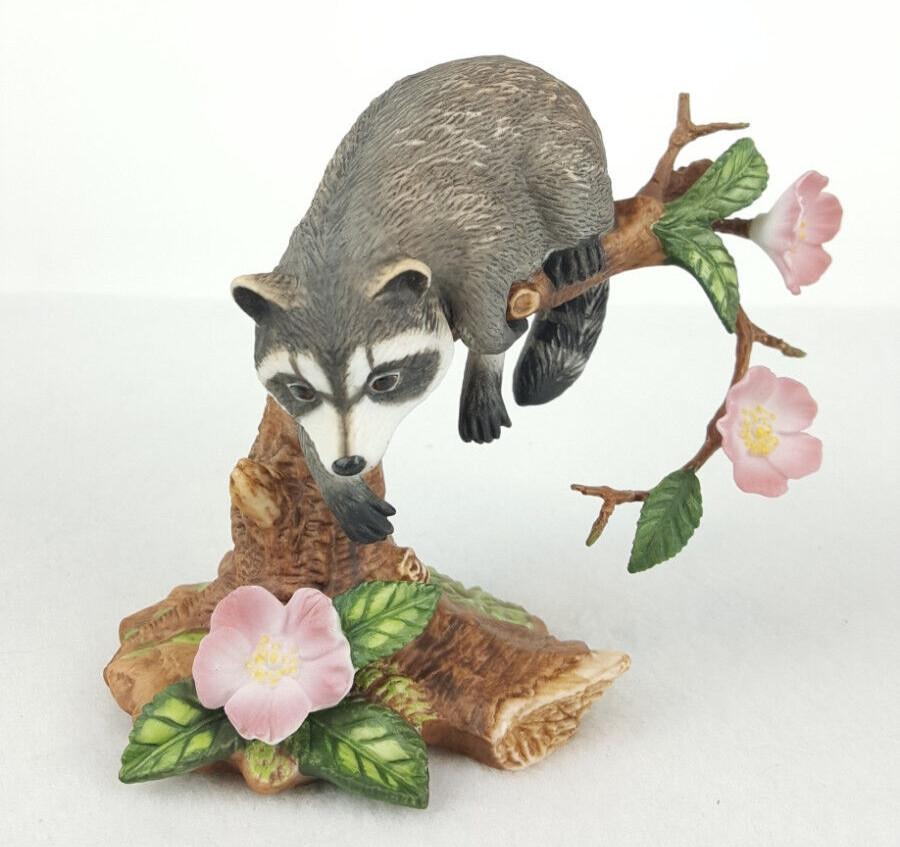 Lenox Raccoon Fine Porcelain Woodland Animals Collection Figurine Sculpture