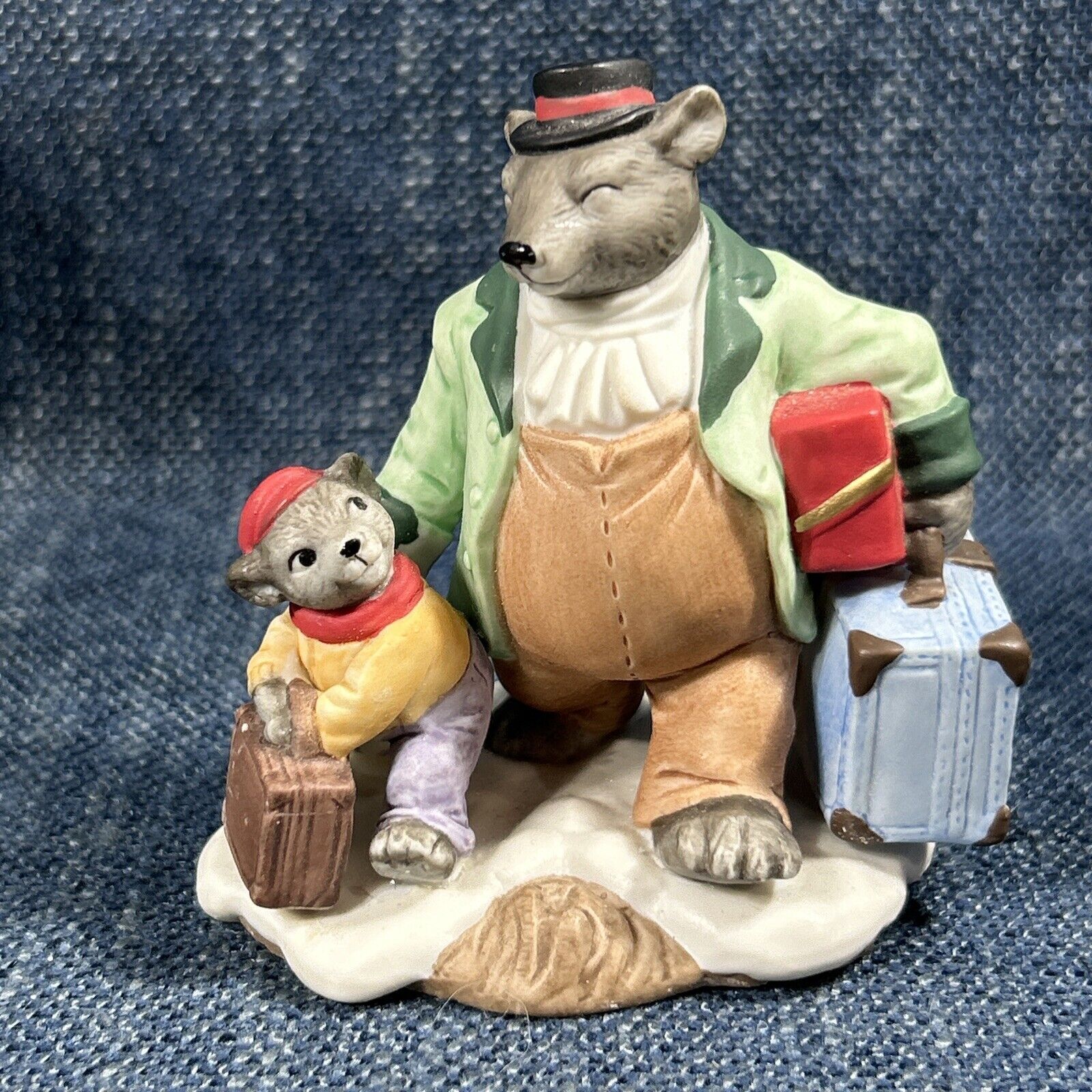 Fitz and Floyd Holiday Hamlet Mr. Grizzly Enchanted Forest Collection 1993 Box