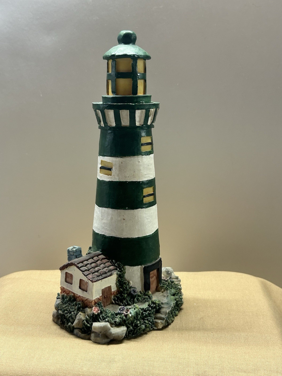 Vintage Lighthouse Figure 8.5″ Nicely Detailed Resin •Smoke Free Home
