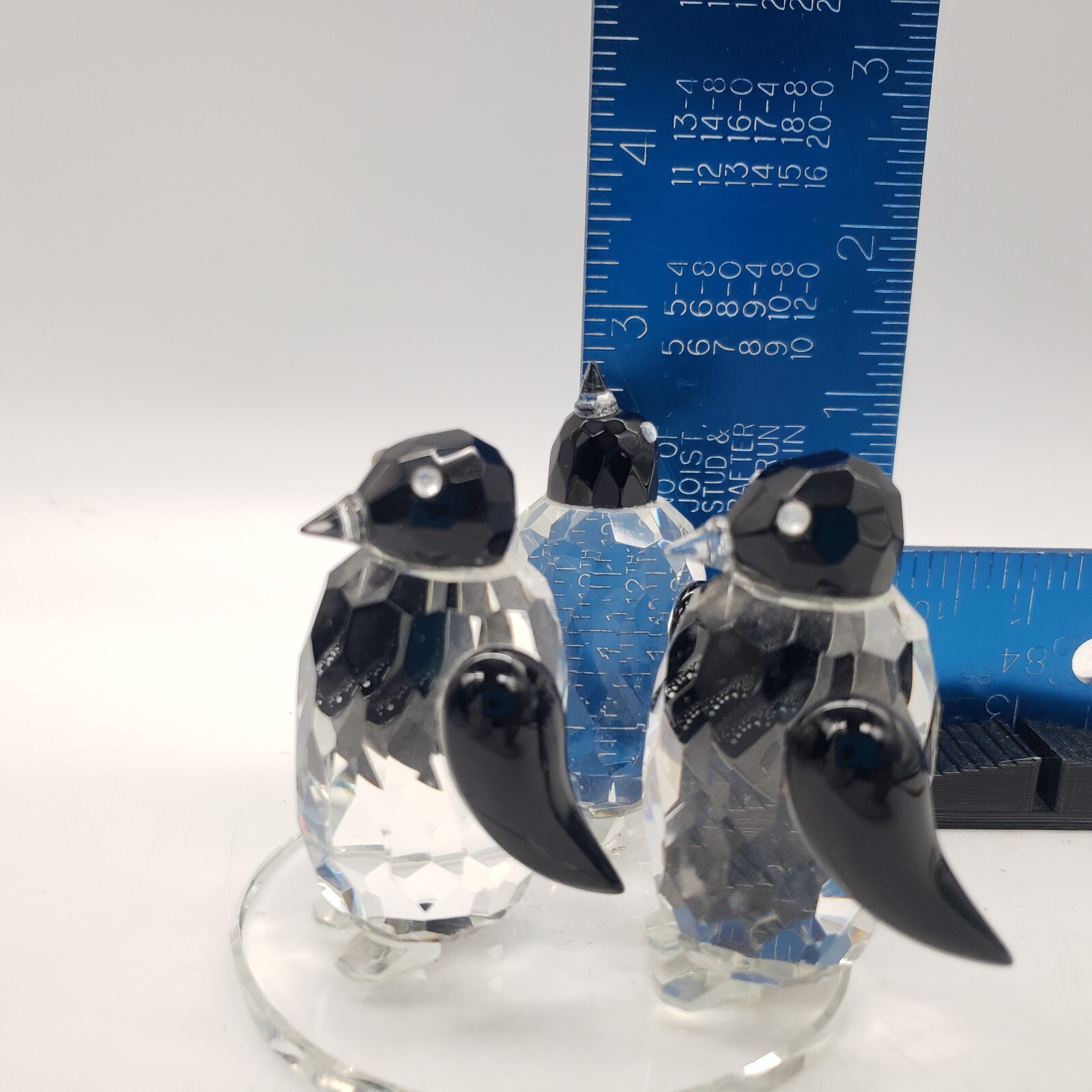 3 Penguins Shannon Crystal Figurine Black Clear Crystal 2.75″ T