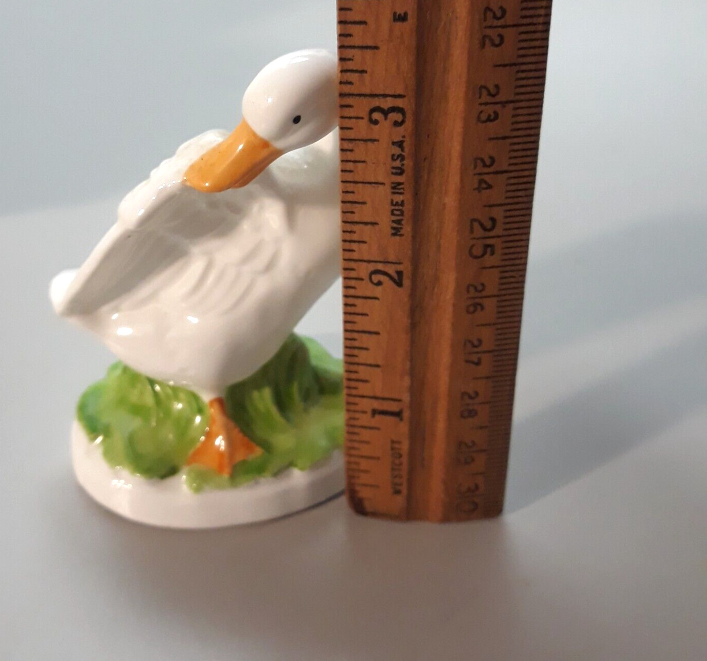 VTG 1983 RGD Goose Duck Porcelain Figurine 3.25 inches Tall Taiwan Bird Lot of 2
