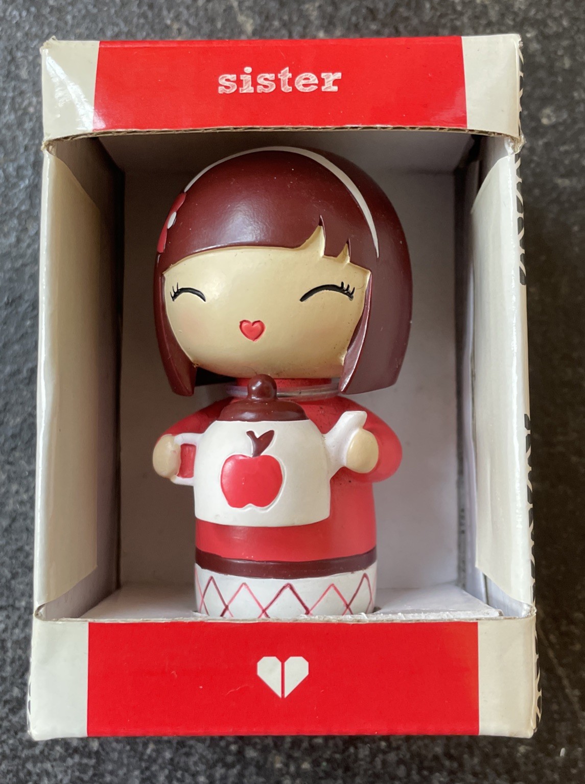 MOMIJI Sister Doll Figure Anime Collectible BOXED Rare Kokeshi Japanese