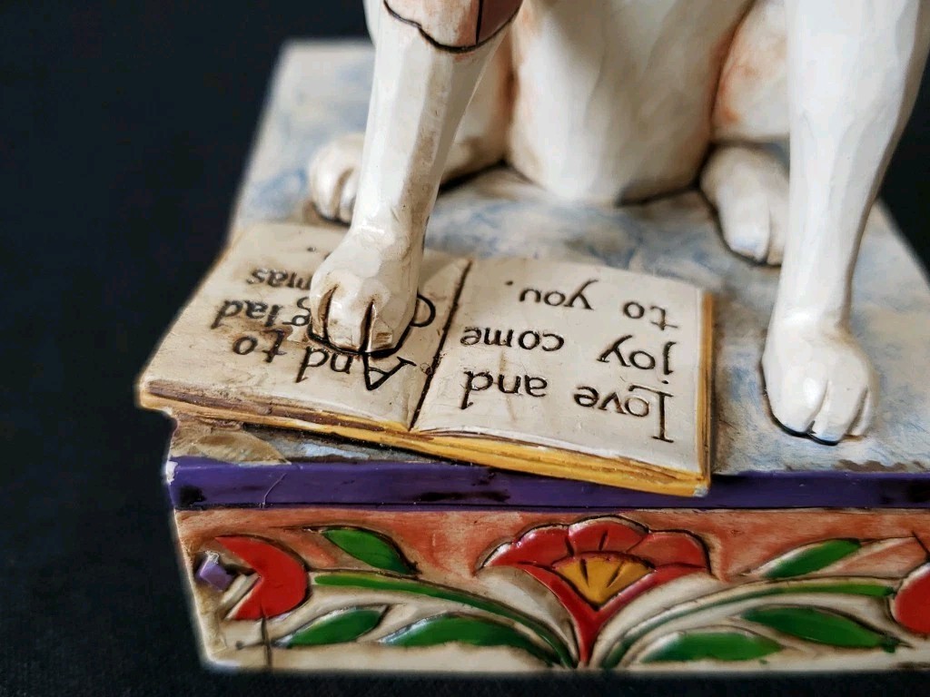 2007 Jim Shore Heartwood Creek “Bark, The Herald Angels Sing” Dog Figurine