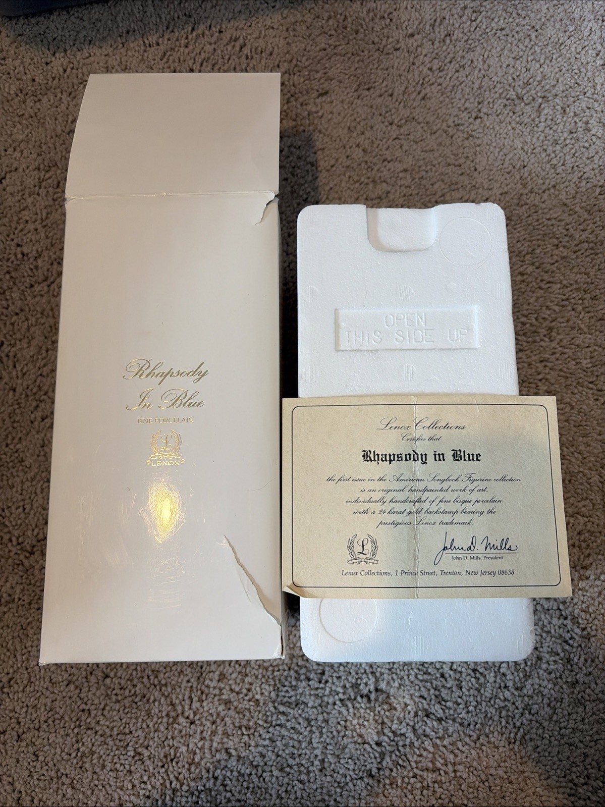 Lenox Rhapsody in Blue American Songbook Collection Fine Porcelain Figurine