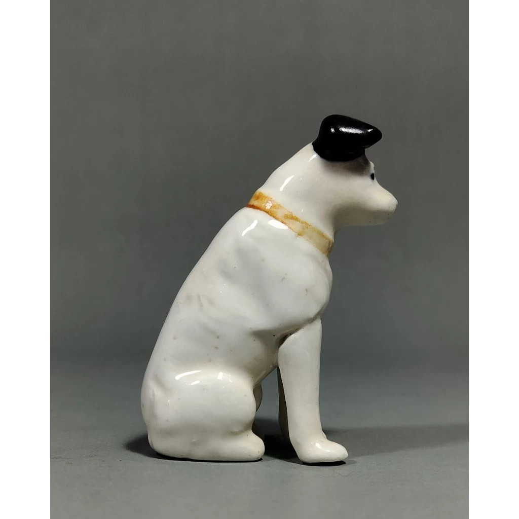 Rare Miniature RCA Victor Nipper Dog Figurine 2.5″ Porcelain Vintage Cute Mint
