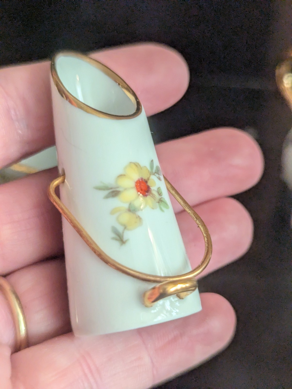 Lot Vtg Limoges France Porcelain Miniature Courting Couple Rococo Shoe Vase Tea