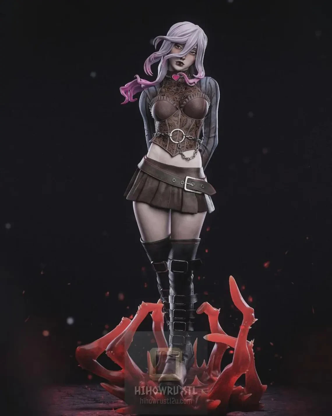 Sable Ward Dead by Daylight Hand-Painted Figure 3D Printed Statue 12in 1/6 scale