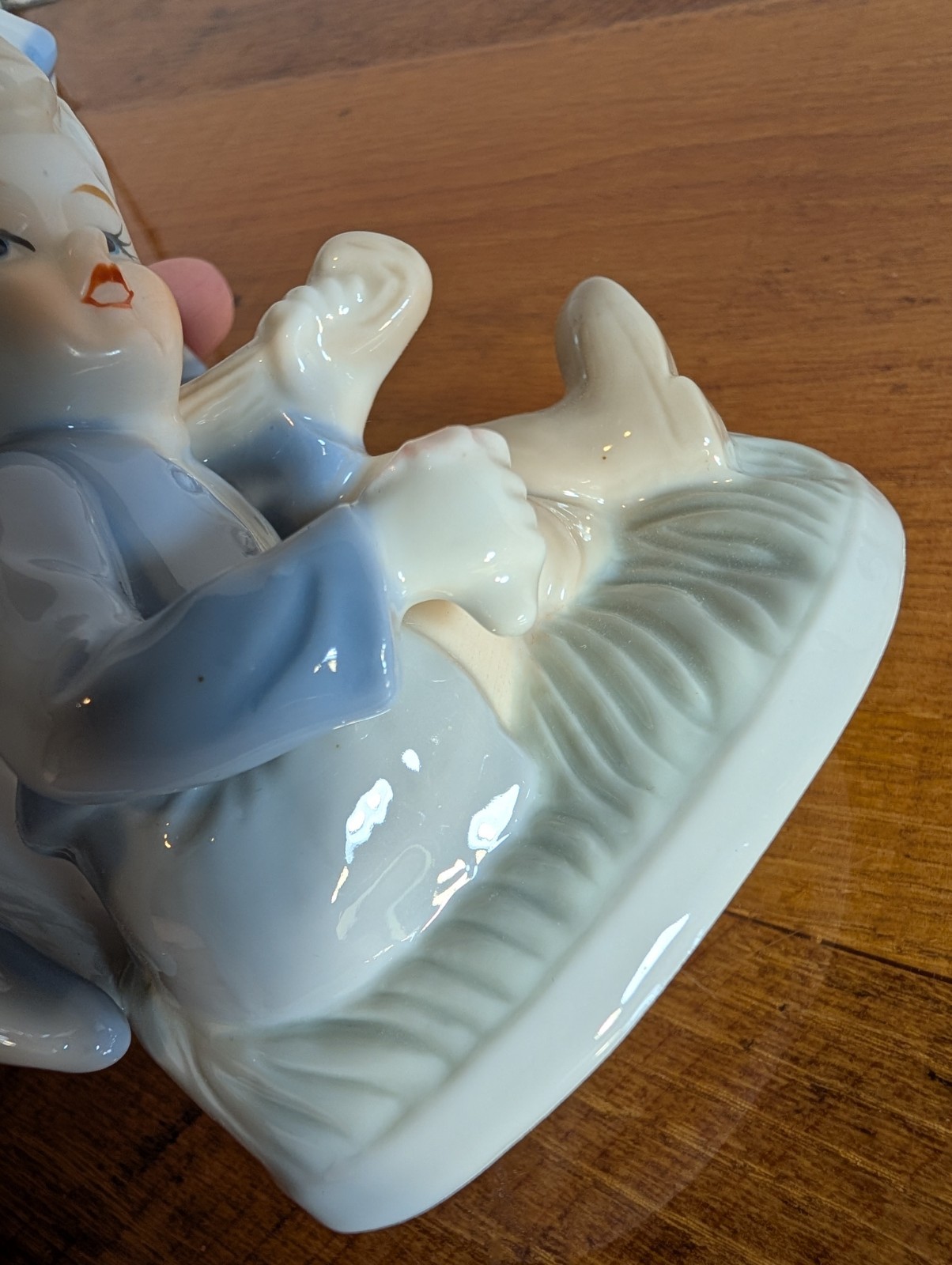 Duncan Royale Fine Porcelain Boy Sitting Under Large Umbrella