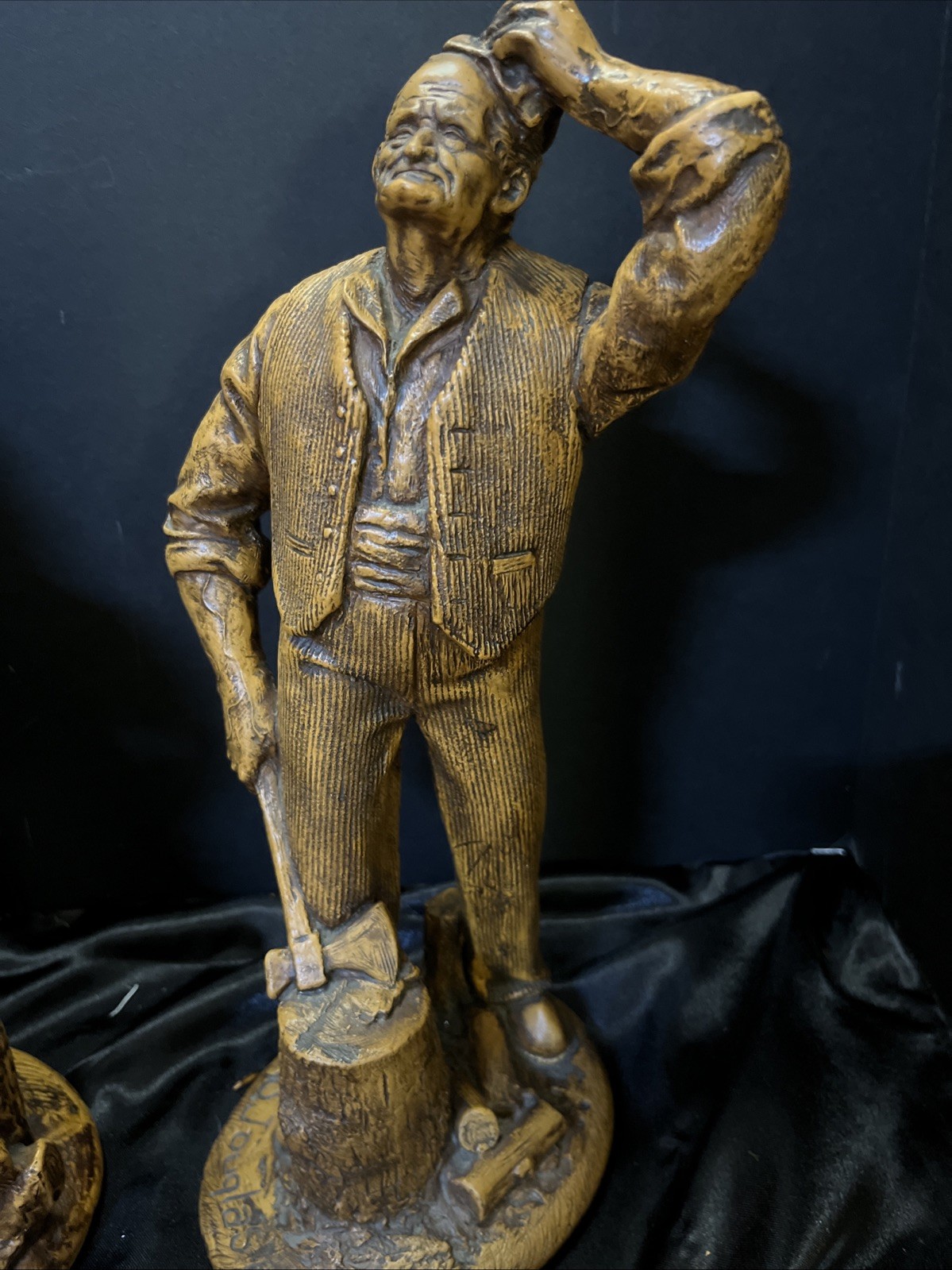 pair of Vintage collectible Simone Jouglas figures