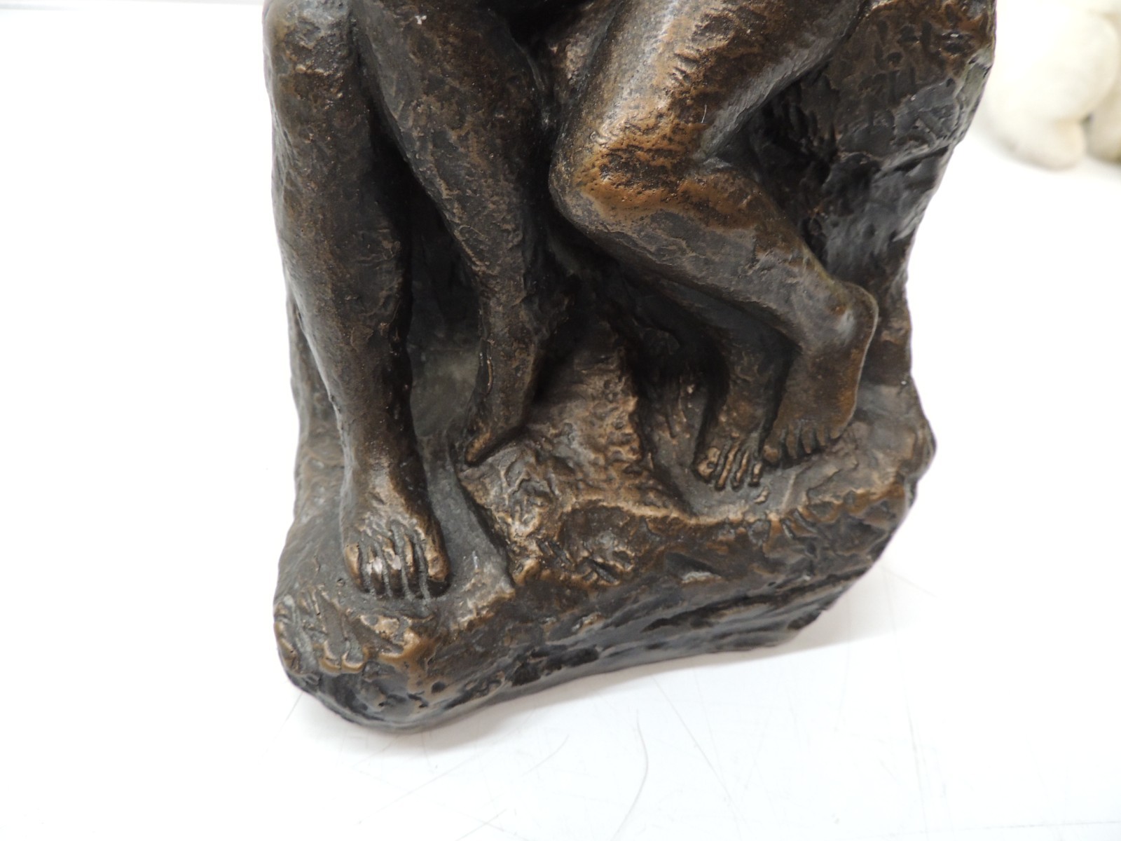 Vtg 1960s Rodin The Kiss Repro Bronze Sculpture Statue Austin Prod 10″ Tall