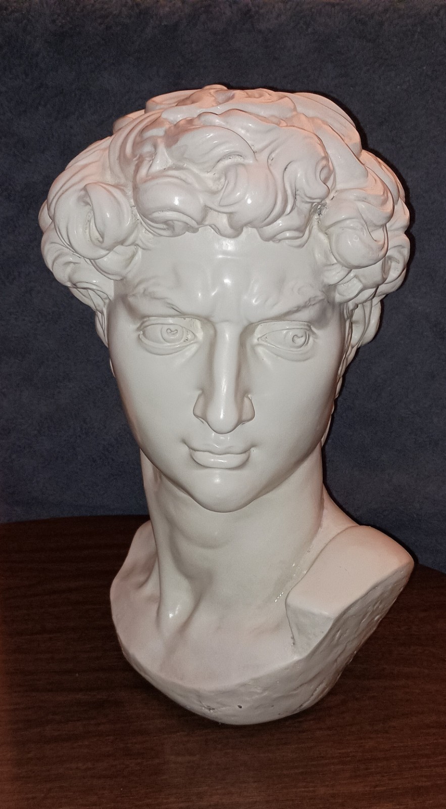 Marwal Chalkware Ind Inc Michaelangelo’s David 18″ Bust Statue Nice Original