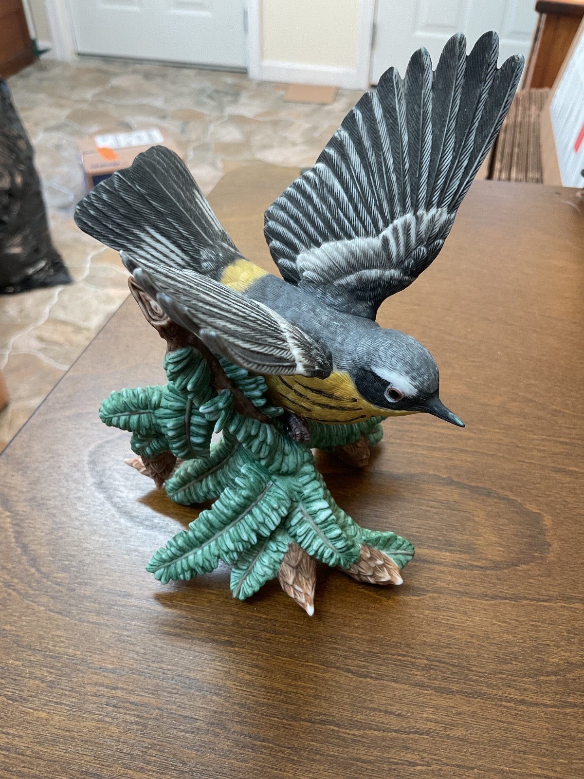 Lenox 1999 American Magnolia Warbler Porcelain Garden Birds Collection Figurine
