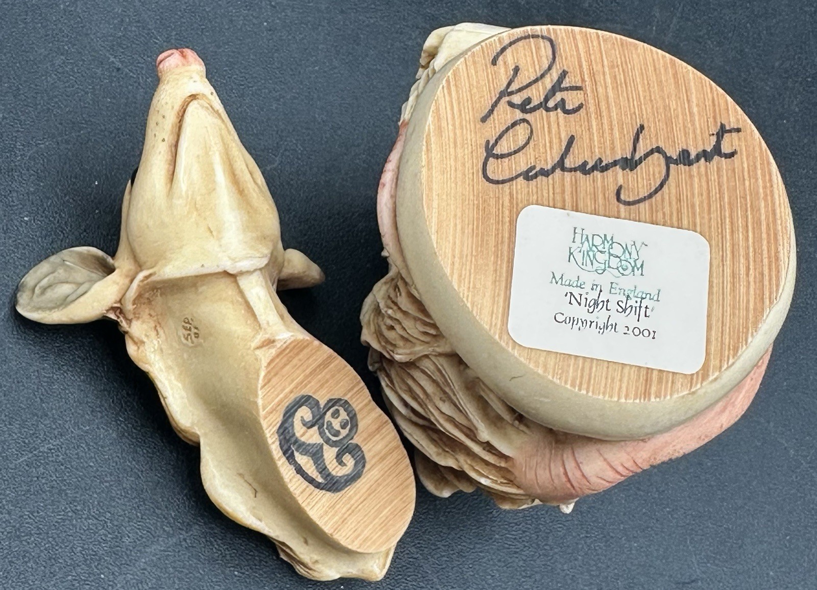 Harmony Kingdom SIGNED Night Shift Opossum Figurine Trinket Box TJOP 2001
