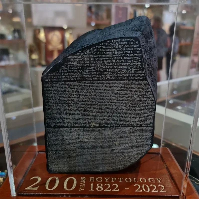 Celebrating 200 Years of Egyptology! Limited Edition Rosetta Stone Replica.
