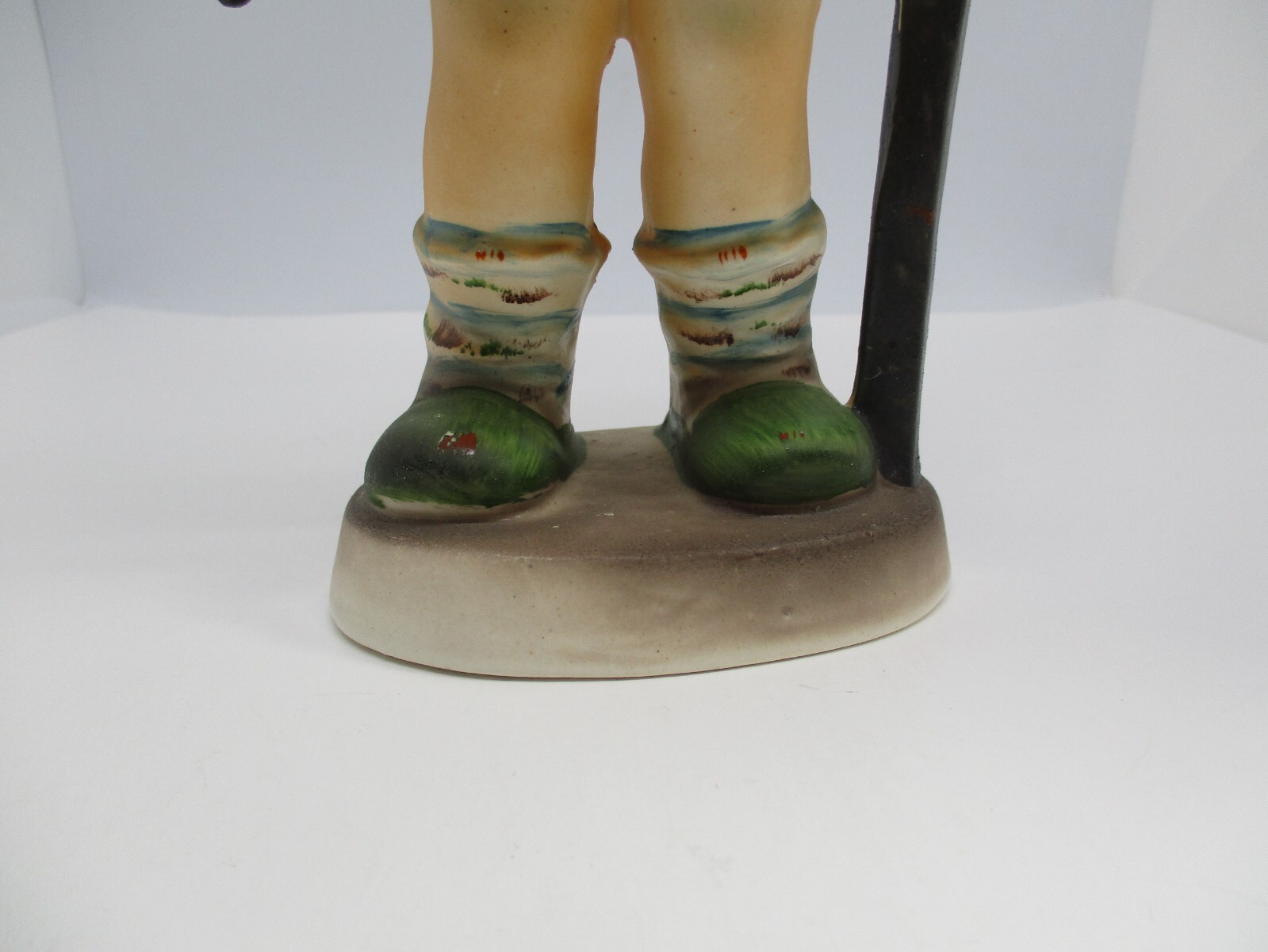 Lg 8″ Vintage Japan Brinnco Porcelain/Ceramic Hummel-Style Girl w/Lamb Figurine