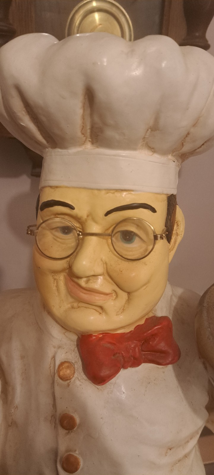 VTG Jolly Italian Chef/ Statue 25″ Tall Welcome To Your Bristol Or Restaurant