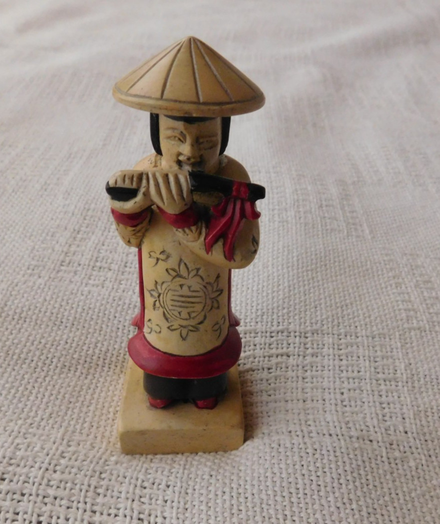 Soapstone Figurine – Flute Player – Vietnamese
