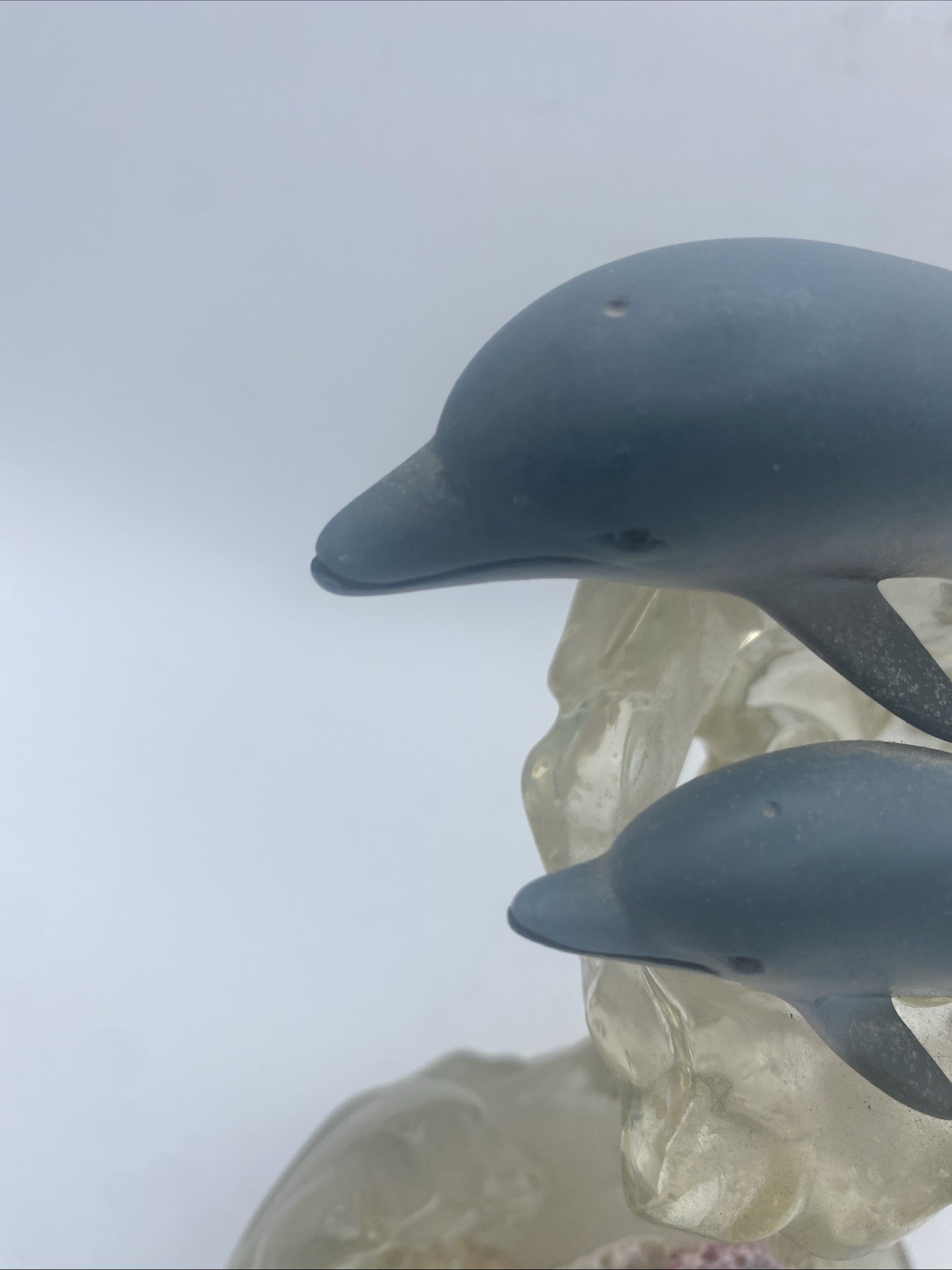 Lenox 2001 Acrylic Resin Dolphins Riding The Waves Seashells Beach Ocean Theme