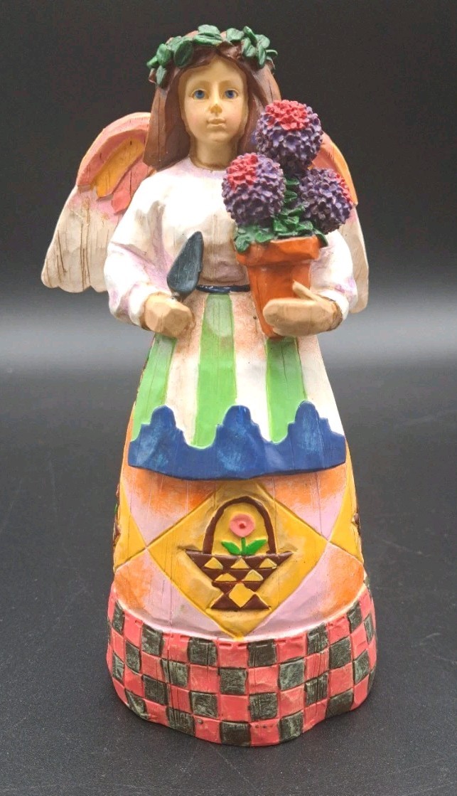 Jim Shore 2002 Heartwood Creek “Angel of Persistence” Gardening Figurine B108920