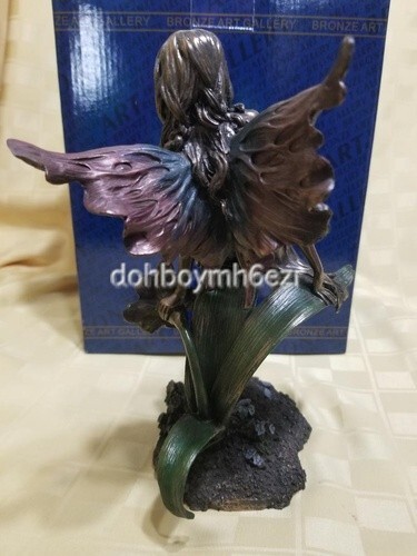 Rare Bronze Art Gallery Art Nouveau Fairy Danielle Collectible Figurine