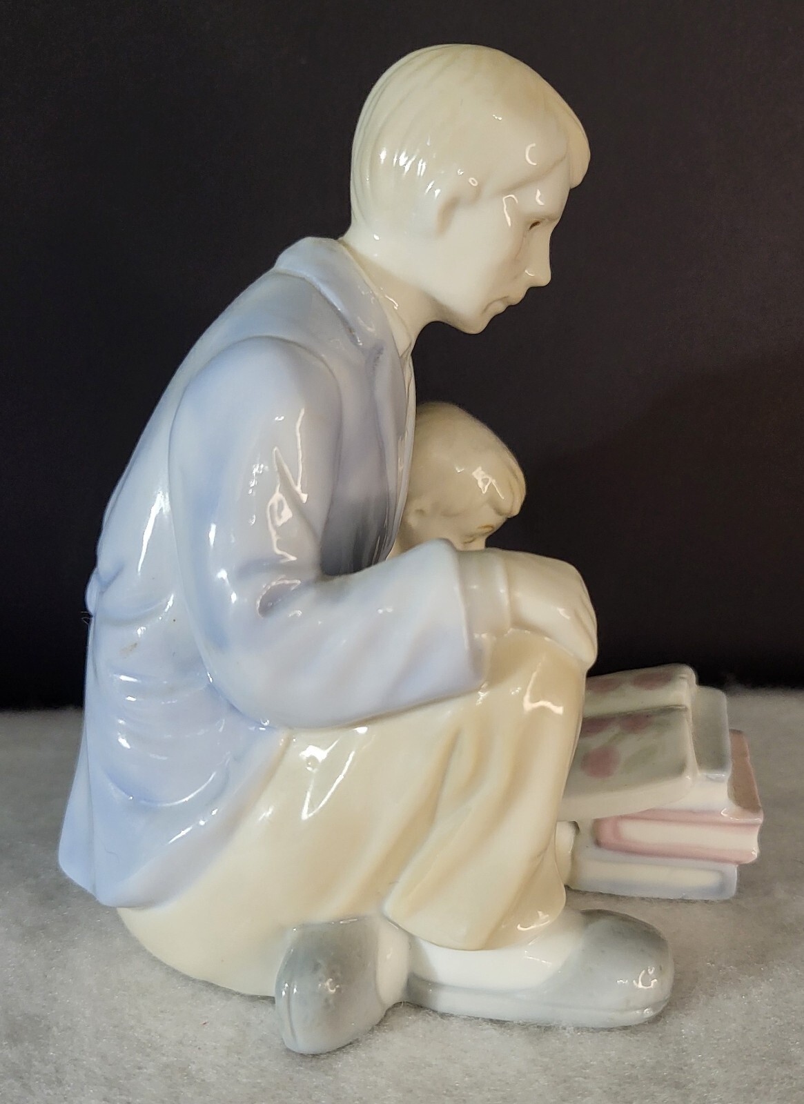 Vintage Mother And Father Figurines with Children Porcelain