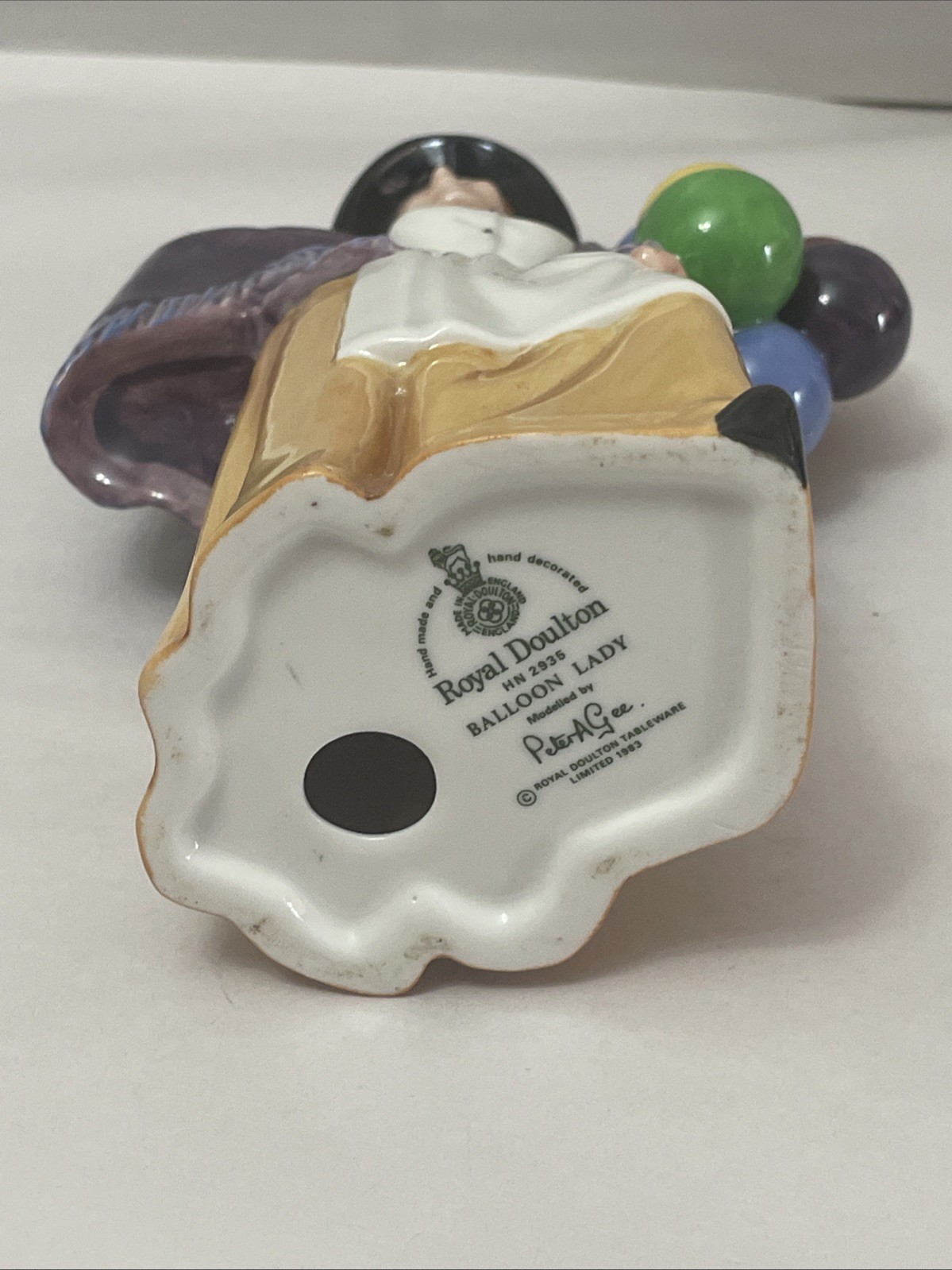 Vtg Royal Doulton Figurine Balloon Lady Hn2935 Limited Handmade