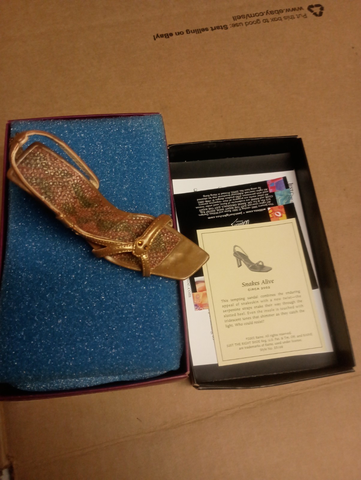 Just the Right Shoe by Raine 2002 “Snakes Alive” item # 25168 #77