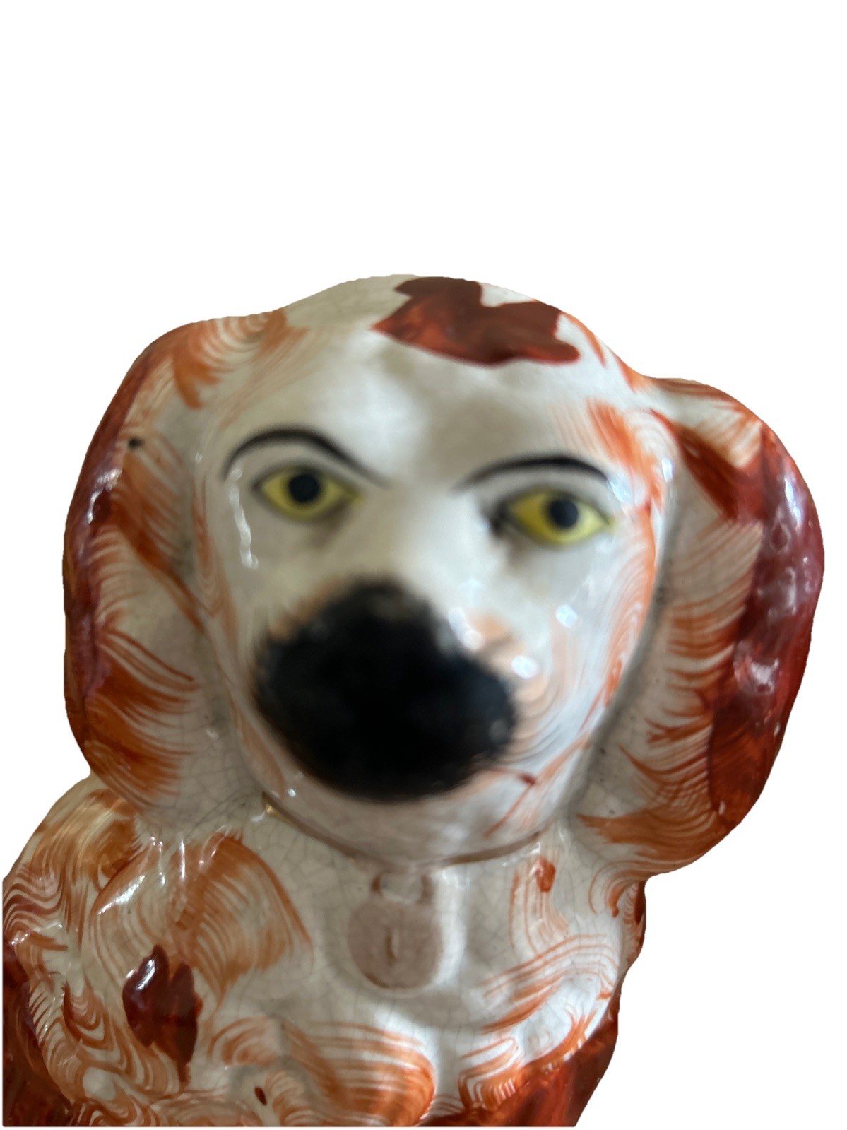 Antique Set Of Staffordshire English Porcelain Dogs, Circa 1880