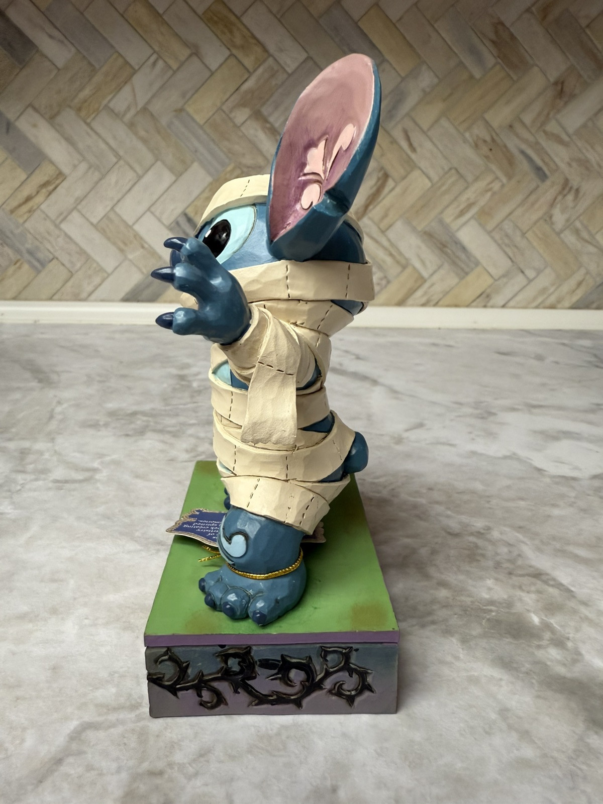 Jim Shore Disney MUMMY STITCH FIGURINE-ALL ROLLED UP 6014355 NIB