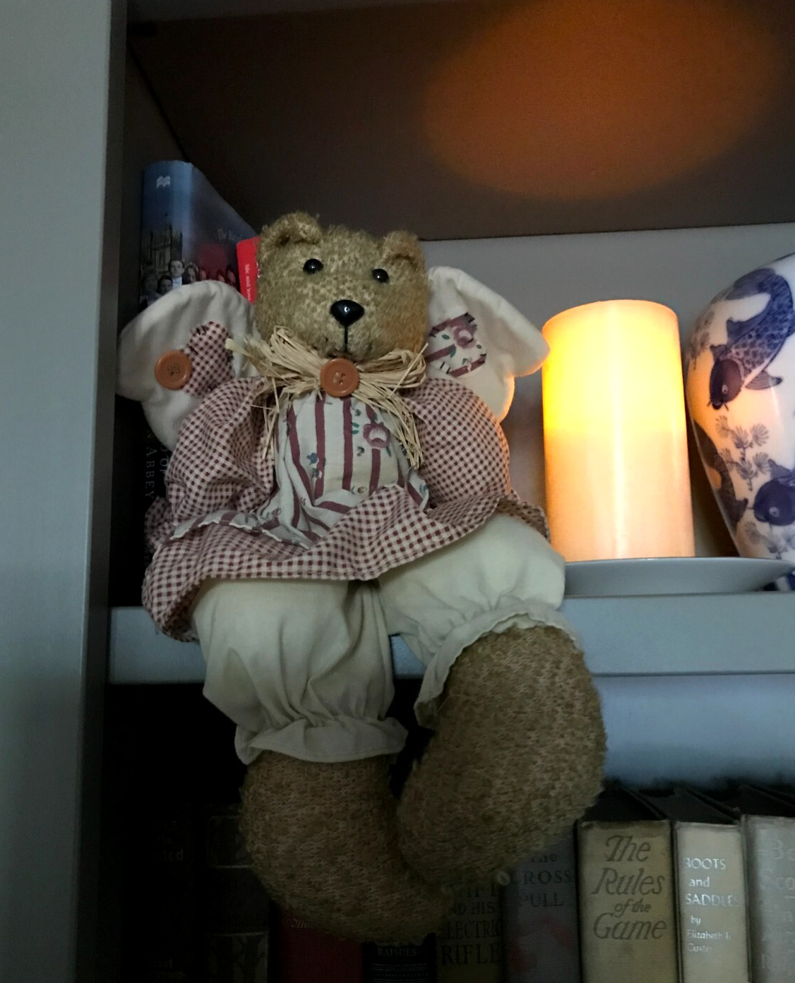 Vintage Wang’s International Country Angel Bear Shelf Sitter