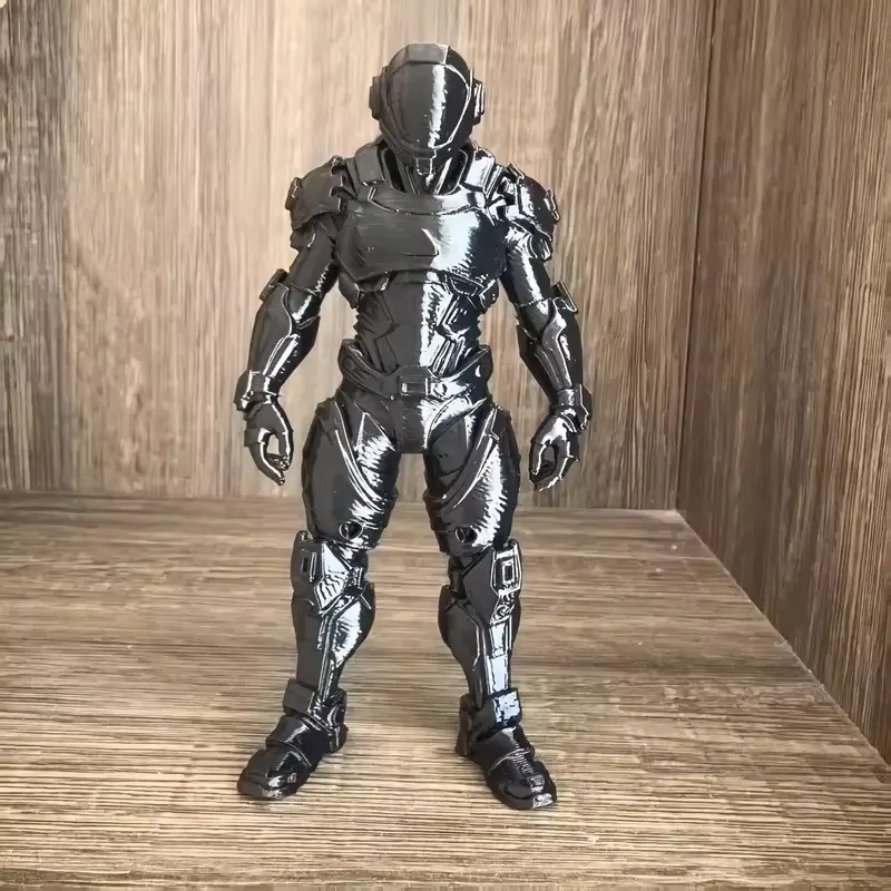 3D Printed Shadow Guardian Armor Statue Decorative Character Model