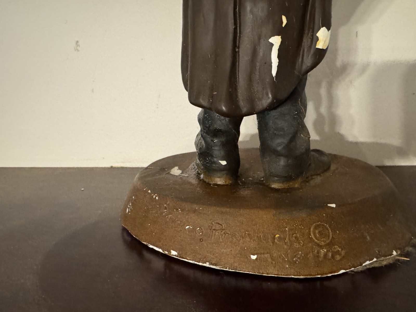 Vintage 1973 ESCO Groucho Marx Statue 16.5″ Chalkware Marx Brothers Figure