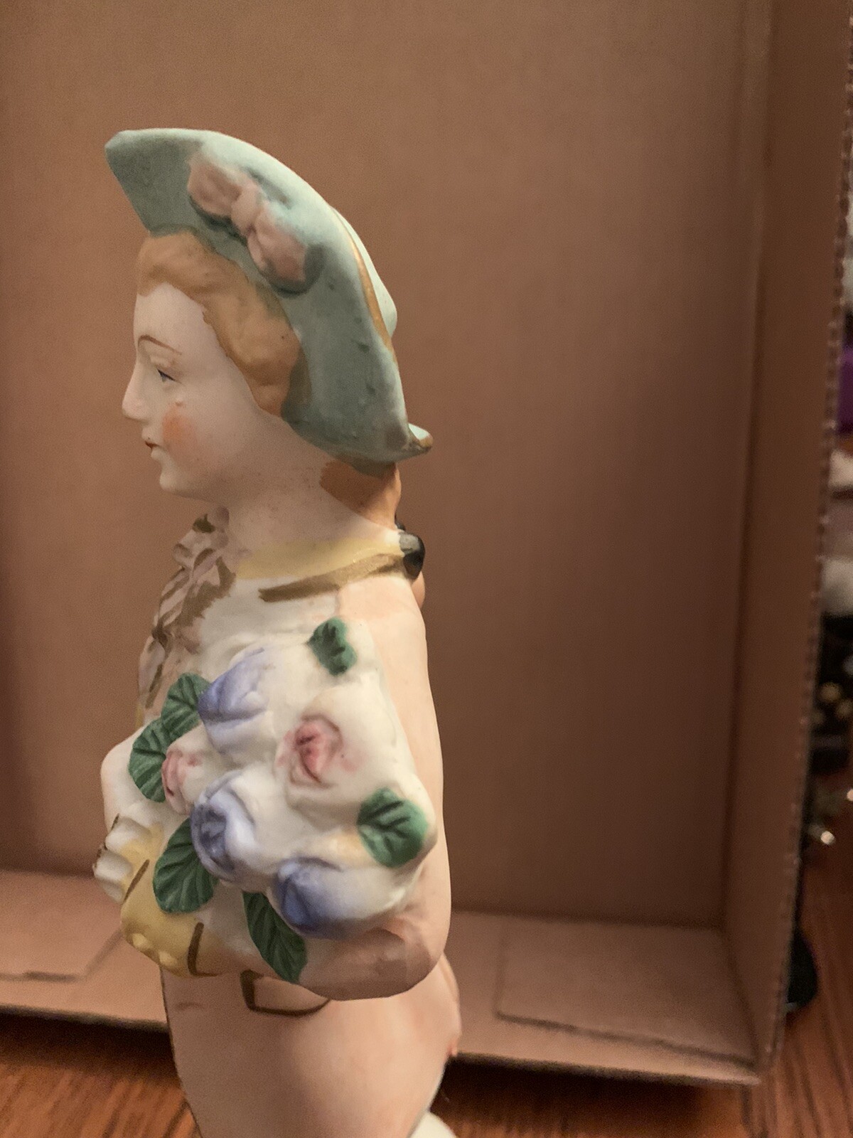 Ceramic Victorian Man Figure Large 10.5 Inches Made In Occupied Japan Nice