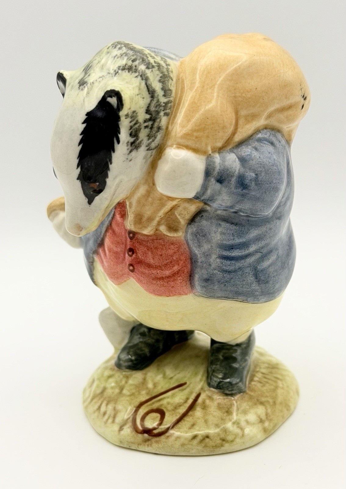 Vintage Beatrix Potter Tommy Brock Badger Figurine Beswick England 1955 Figure