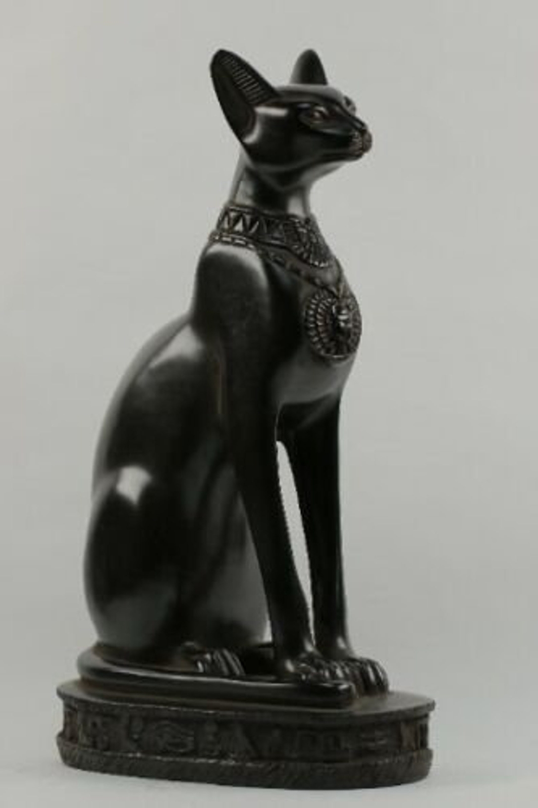 Hand-carved Basalt stone Bastet statue – home decor-handmade antique