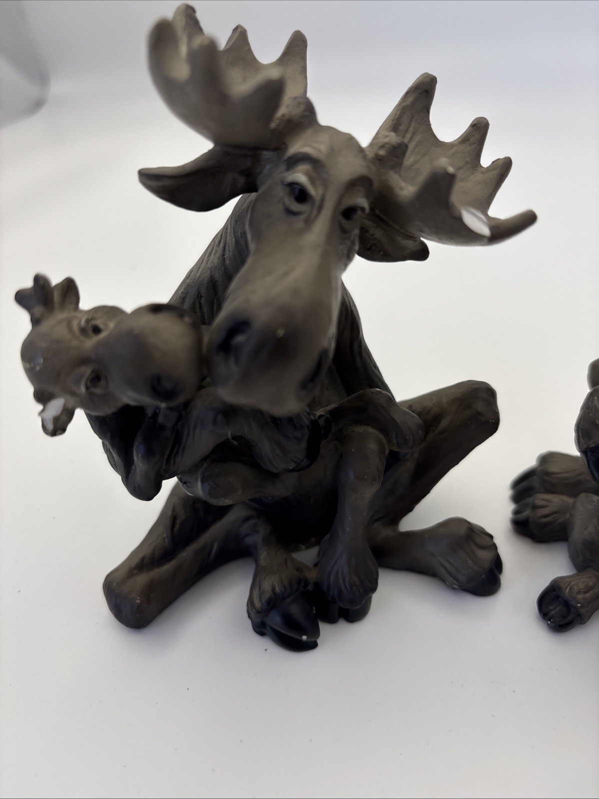 2 Lot Of Baby Love Moose Figurine By Mountain Moose Check The Images Defects