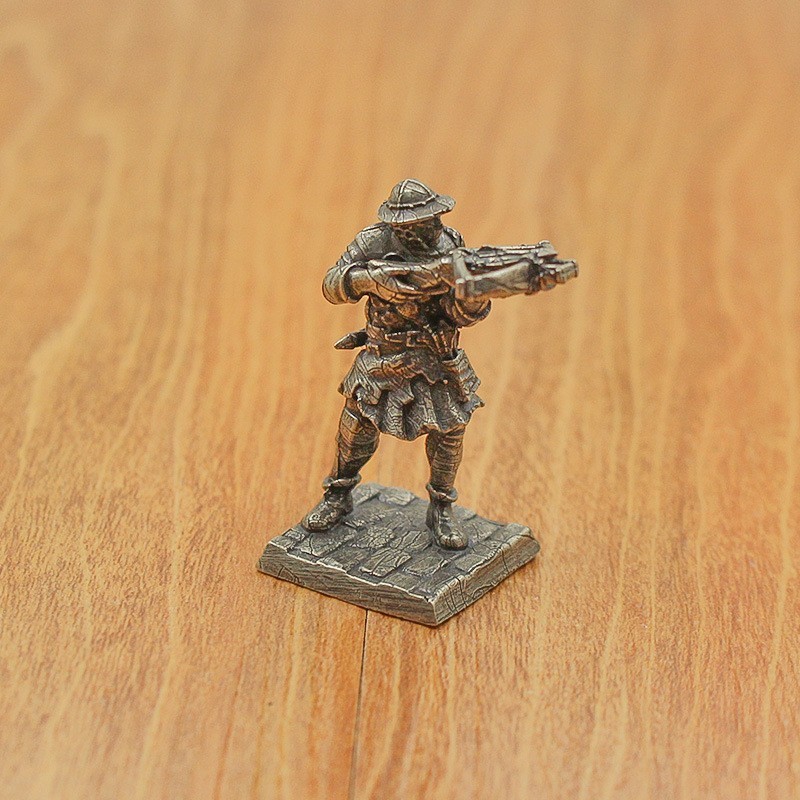 Vintage white copper European style ancient warrior and soldier model style H–