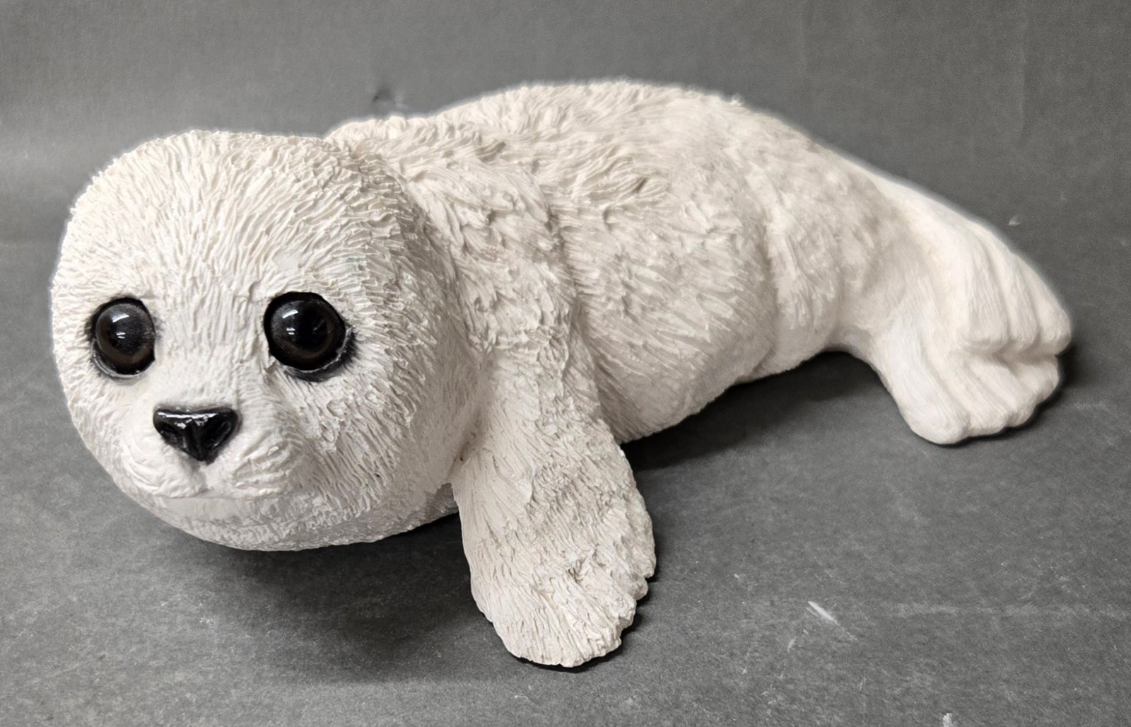 Vintage 1984 White Harp Seal Classic Critters Collection Resin Stone Figurine