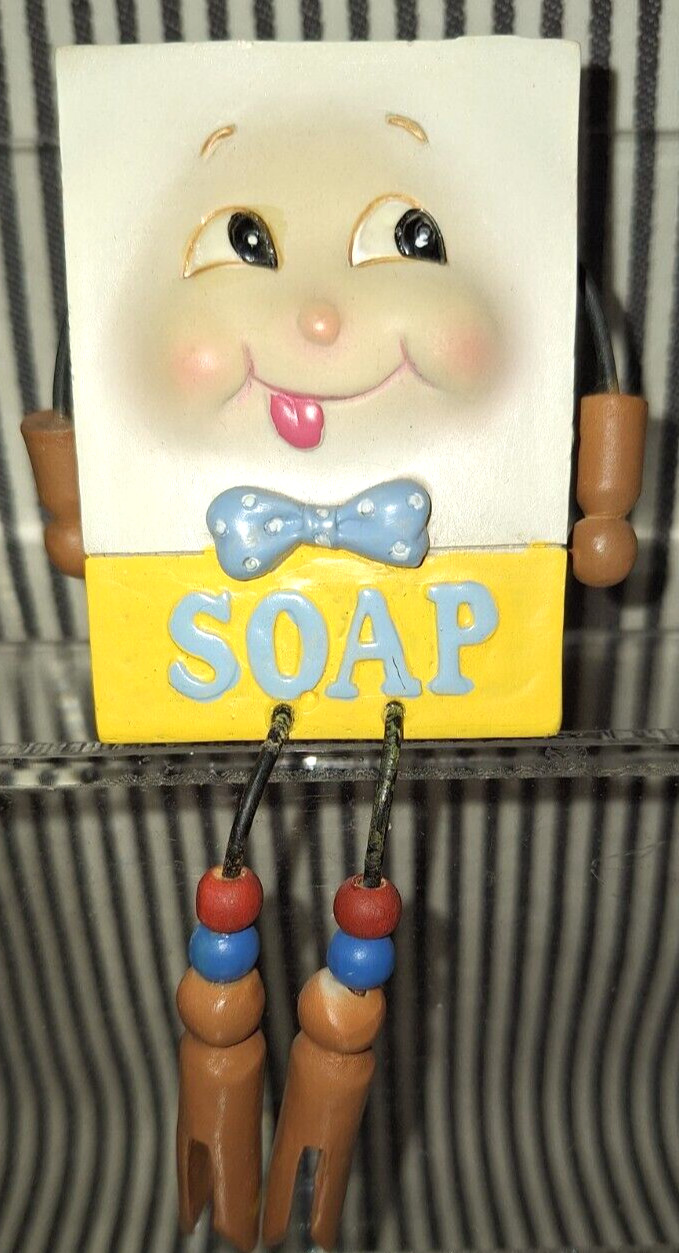 VTG LAUNDRY WMG ANTHROPOMORPHIC SOAP DETERGENT BOX w/STARS SHELF SITTER – 2010
