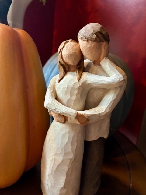 Willow Tree ” Together ” Man & Woman Couple Susan Lordi Hand-Painted Figurine