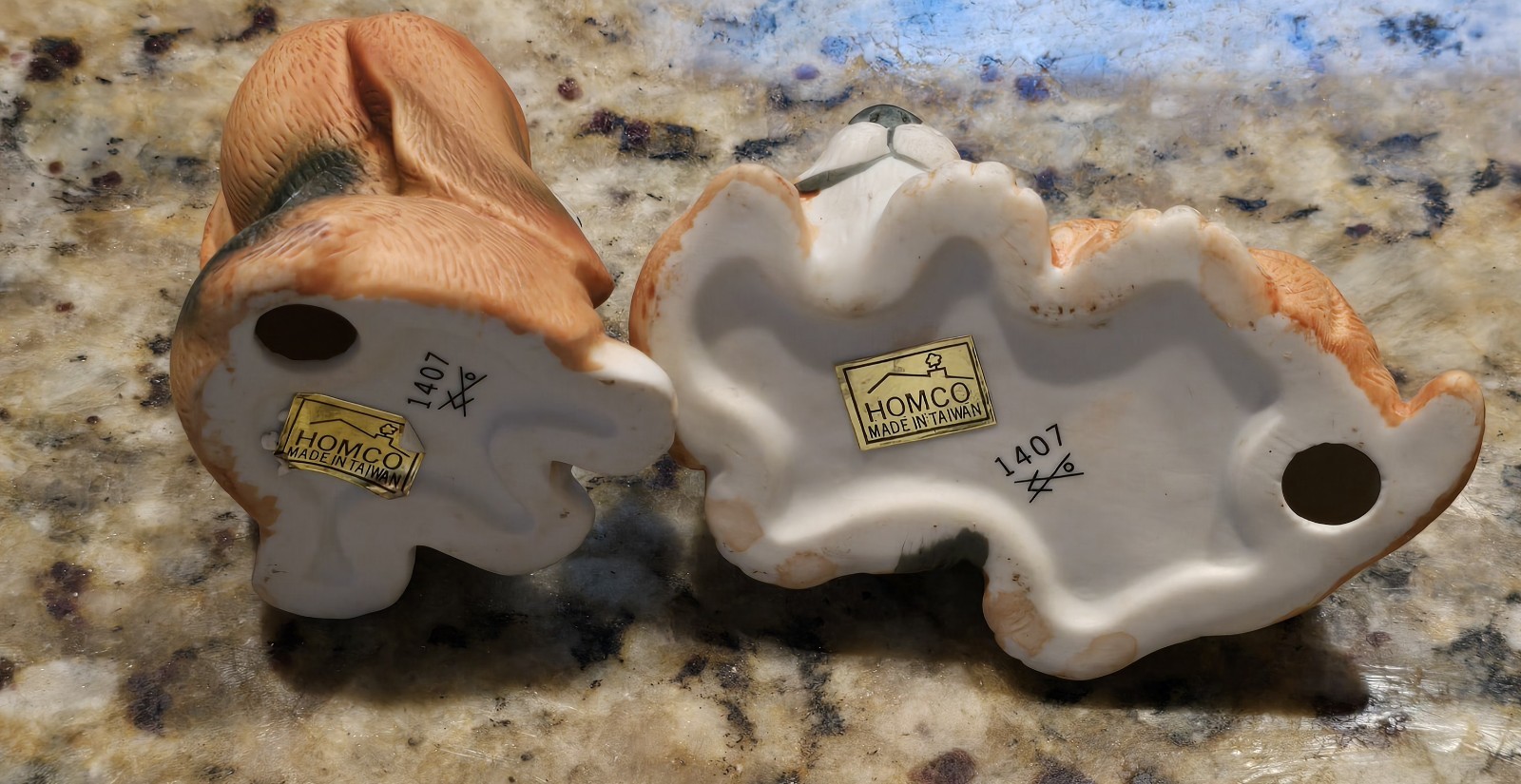 3″ Dogs Home Interiors Homco 1407 Bassett Hound Puppy Dog Figurines Set of 3
