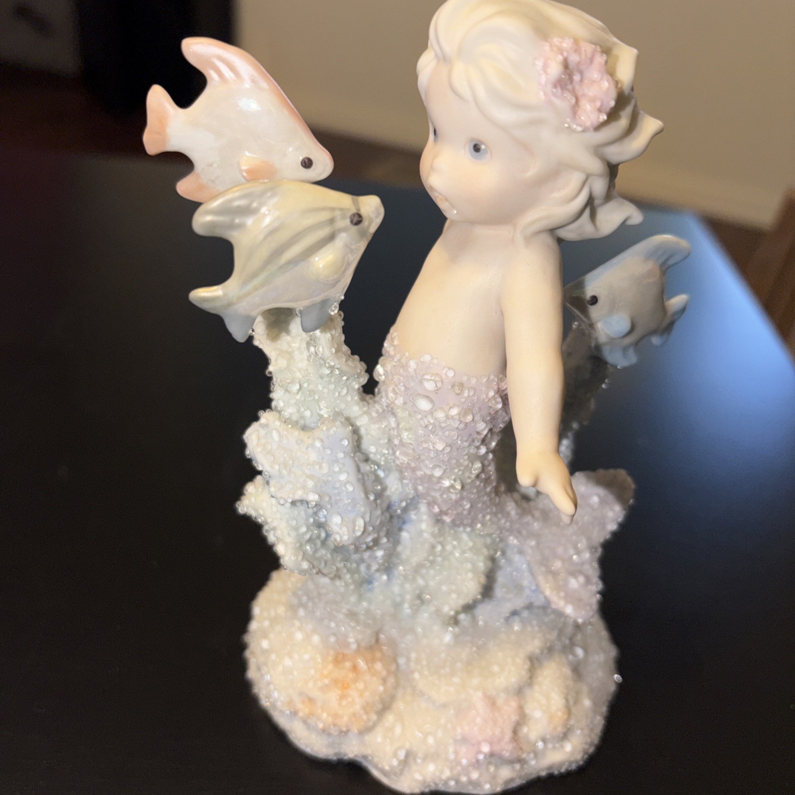 Evangelista #225 Coral Kingdom Mermaid Figurine By Enesco 1994 Shimmering Stone