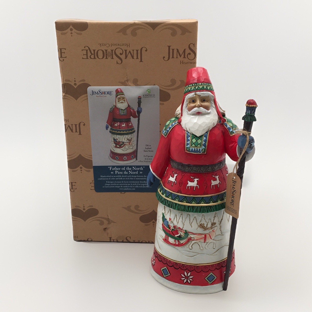 Jim Shore HWC Lapland Santa with Staff Father of the North 6010814