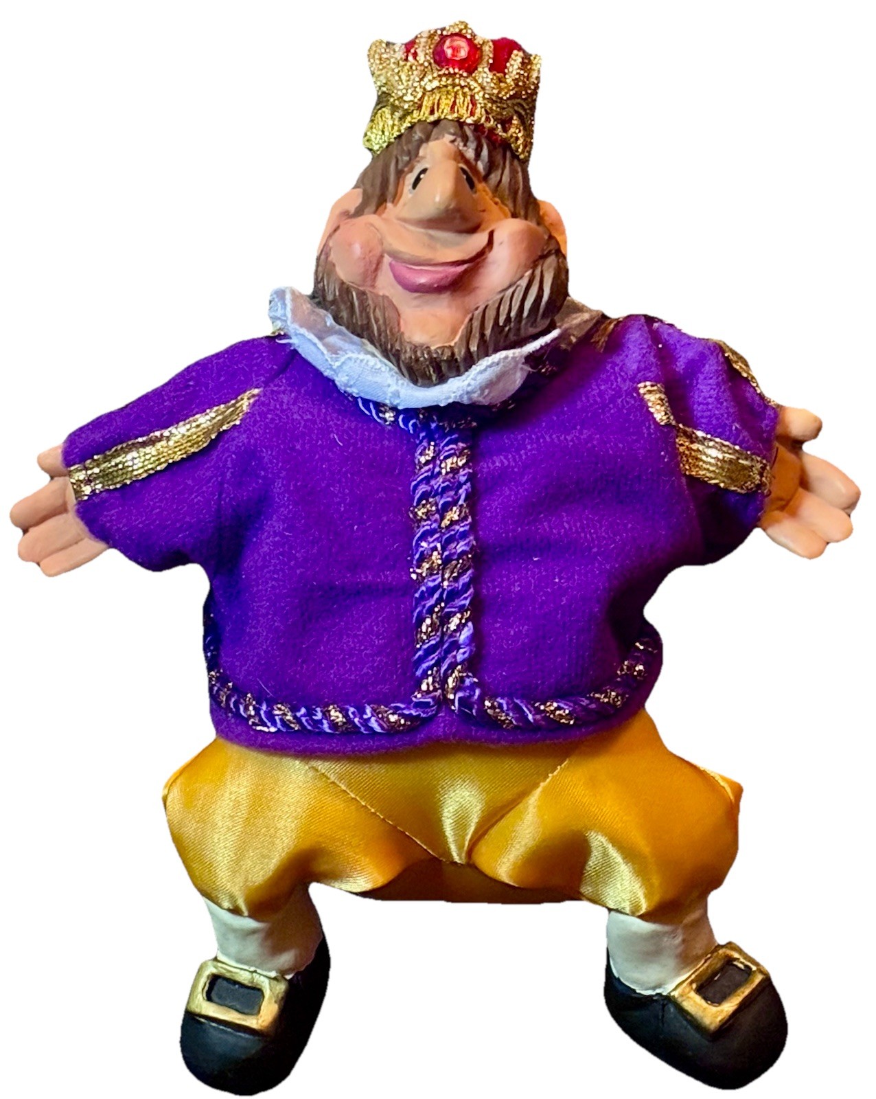 RUSS Medieval Court King Samson Handpainted Ceramic Beanie Plush figurine Doll