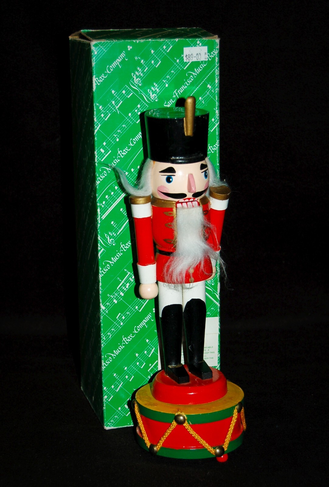 VINTAGE San Francisco Music Box Co. NUTCRACKER Wooden In Original Box AS IS!