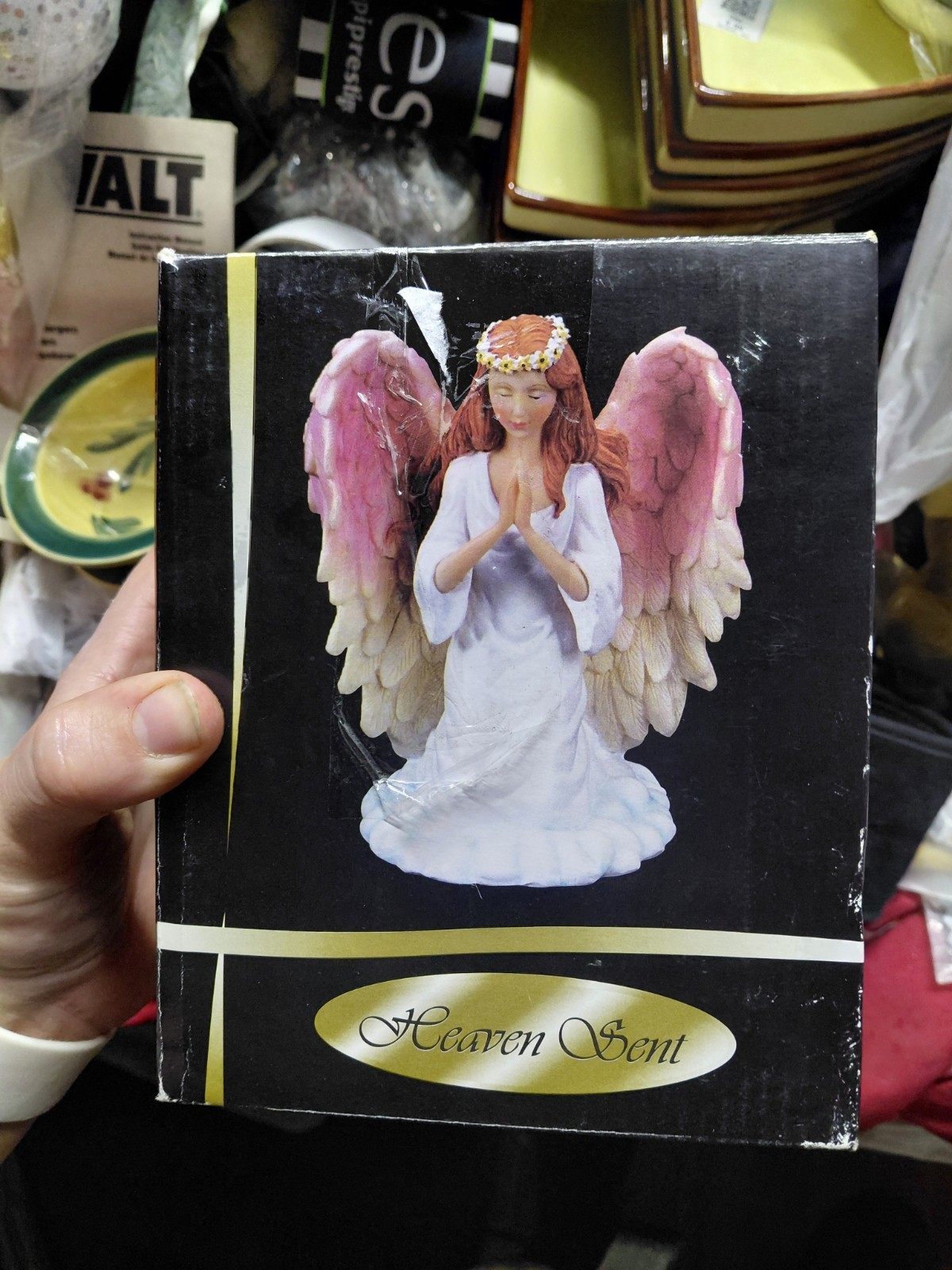 Heaven Sent collectible angel figurine in its original packaging.