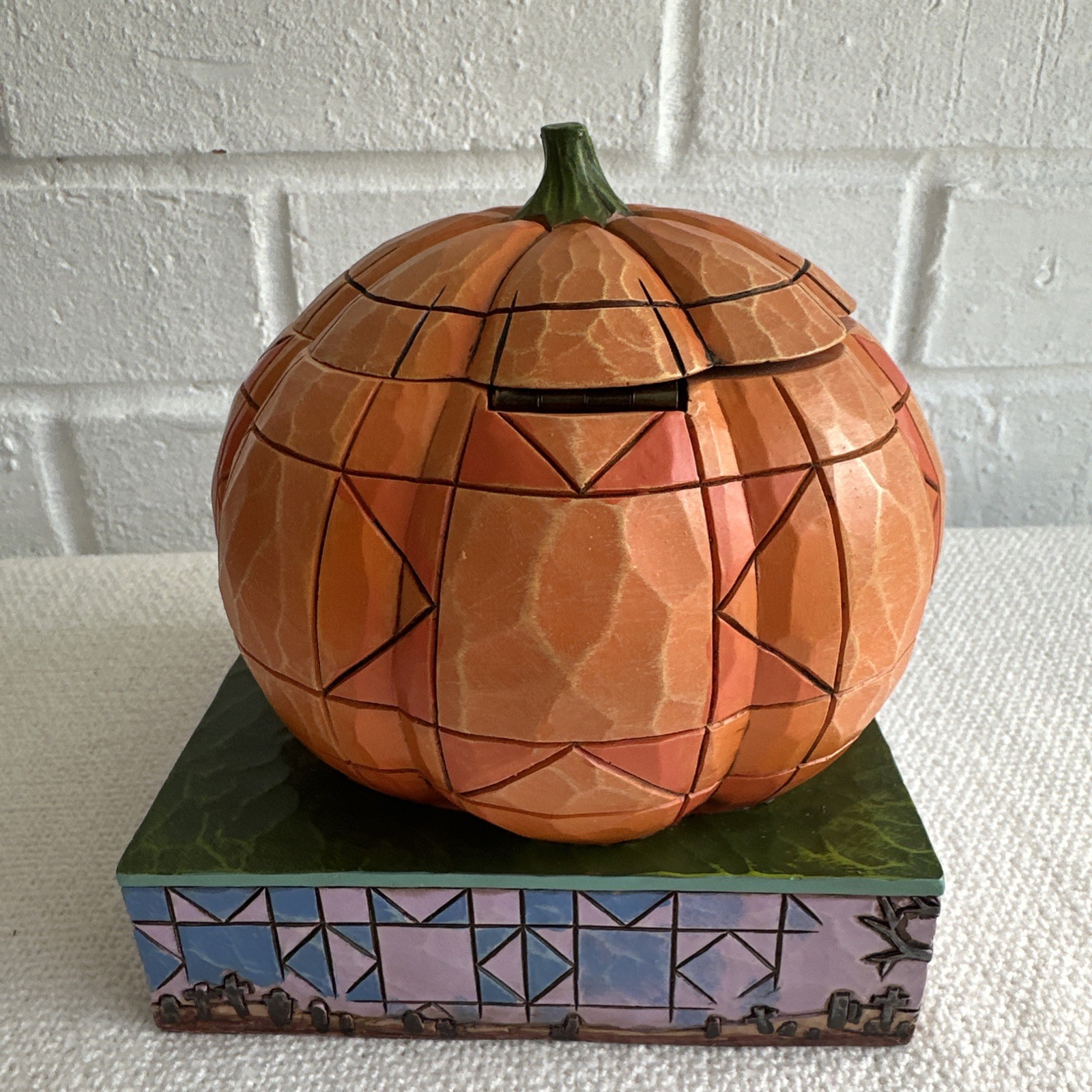 Jim Shore Disney Showcase Collection Mickey Mouse Beware of the Pumpkin Patch