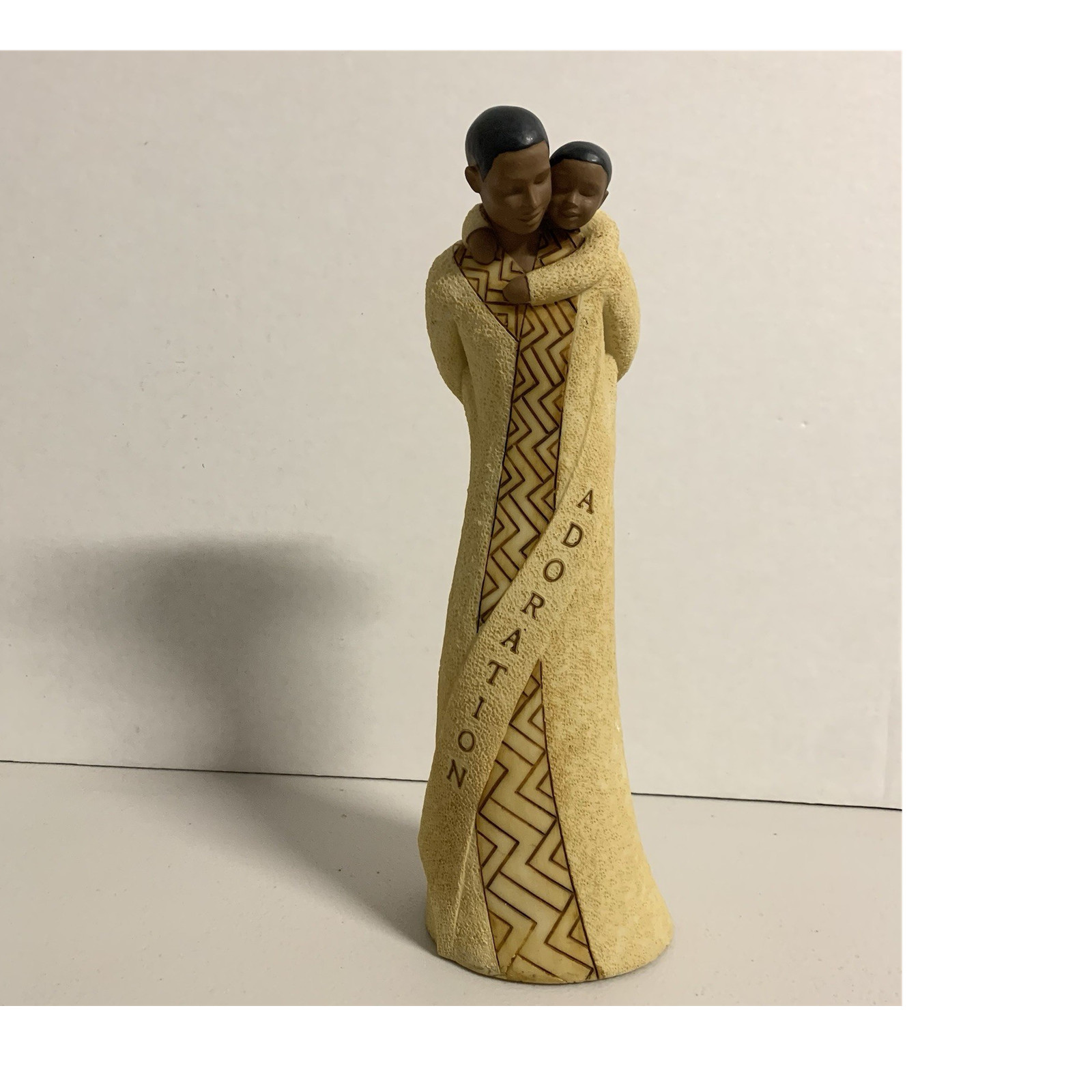 Positive Image Adoration Couple Figurine Resin Matte 11in Willie Ray Johnson