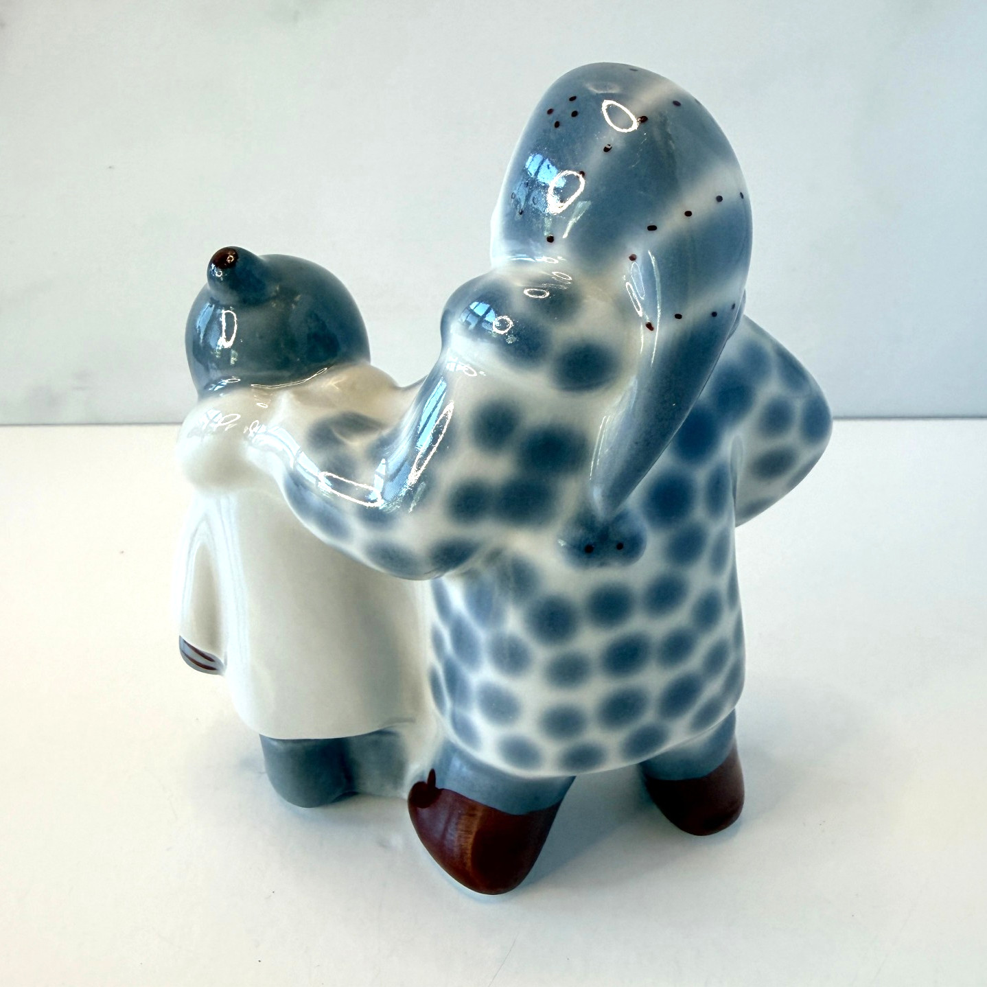 💠 Polonne USSR “Girlfriends” Winter Garden Porcelain Figurine Children 4.5″