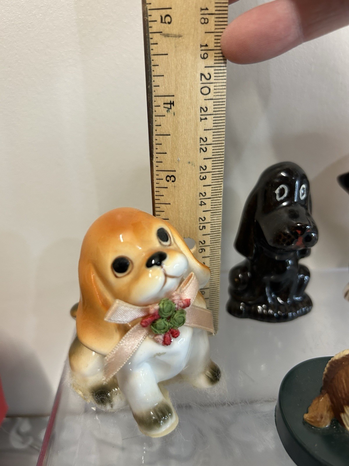 Lot Of 4 Vintage Dogs Figurines Japan And Hong Kong None Are Perfect But Good